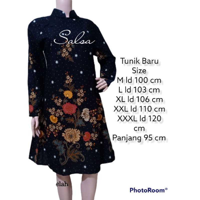Tunik Batik Cantik - Atasan Batik Wanita Premium Jumbo Elegan - Baju Pesta Wanita Kekinian
