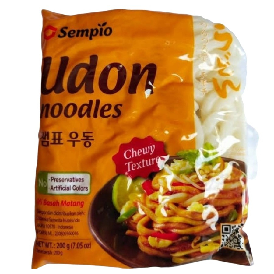 

Sempio Fresh Udon Noodles Chewy Texture 200 gram Mie IMPOR KOREA