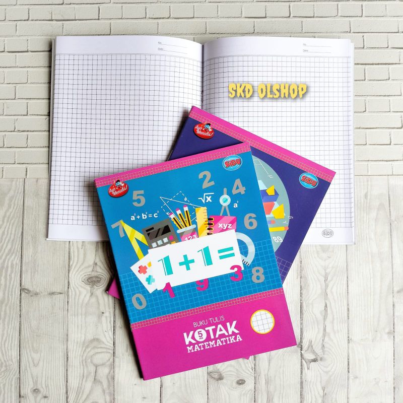 

Buku Tulis SIDU Kotak MATEMATIKA Kecil 38 Lembar( Isi 5 buku)