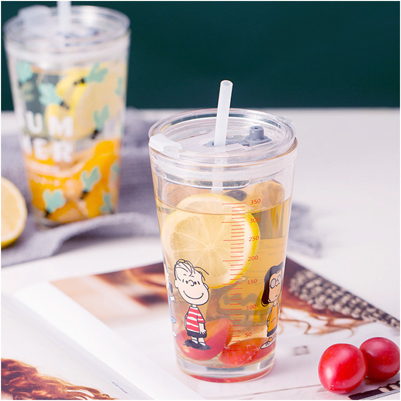 Tumbler Kaca Motif Animal Lifestyle Recipe  Glass Ware 450ml