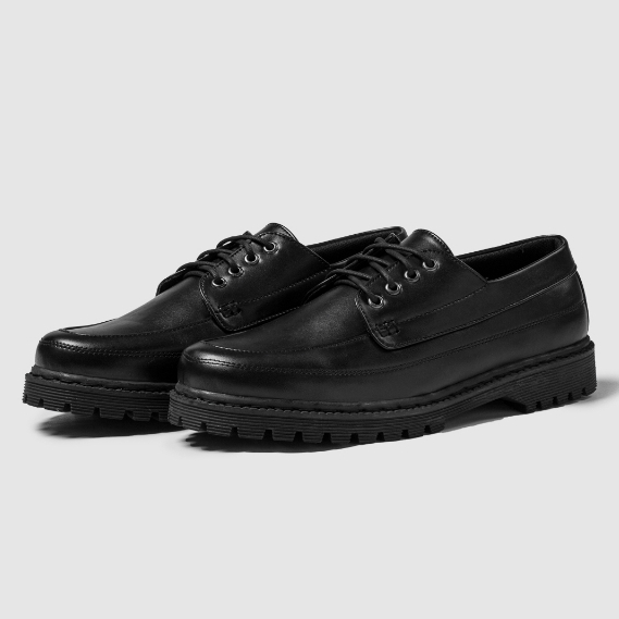 HUGO BLACK |ManNeedMe x ARF| Sepatu Pantofel Pria Docmart Formal Shoes ORIGINAL