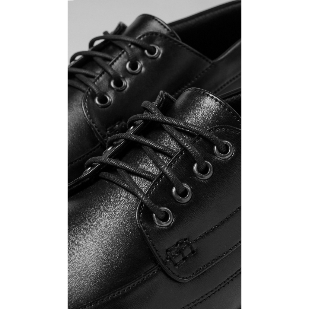 HUGO BLACK |ManNeedMe x ARF| Sepatu Pantofel Pria Docmart Formal Shoes ORIGINAL