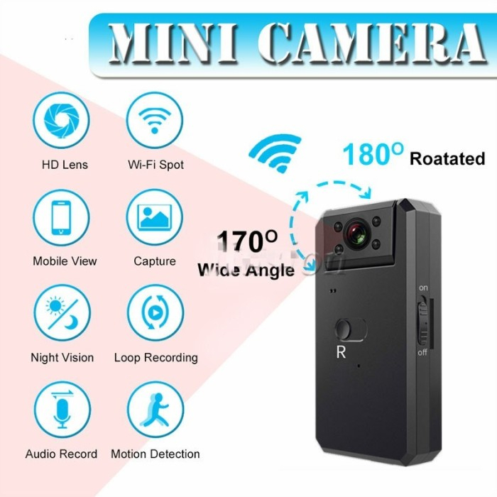 Kamera Kecil Tersembunyi Konek Ke Hp Camera Mini CCTV Wifi Pengintai Jarak Jauh Tanpa Kabel Spy Cam JS37