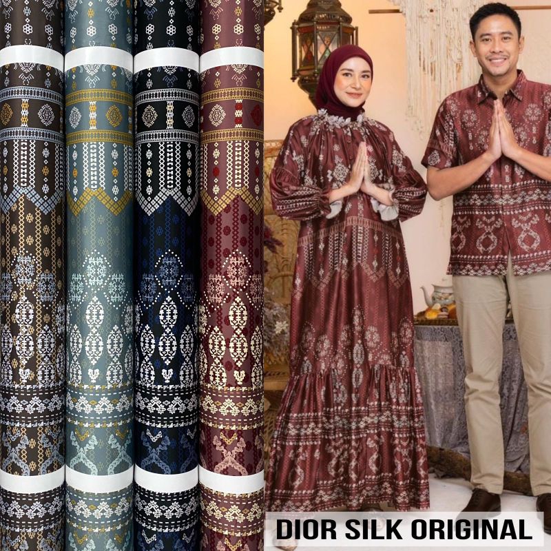 Kain Dr Silk Motif Mahalini harga setengah meter