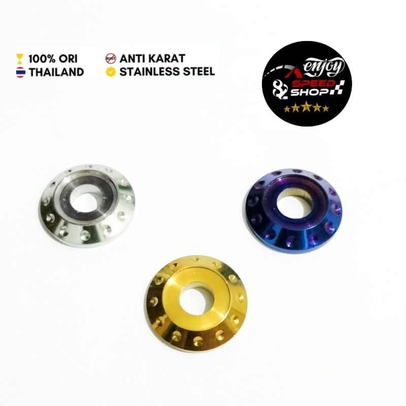 Ring Slot Bintik Pb probolt M5 / M6 lubang 10 asli Stainles Thailand ( Harga Satuan )