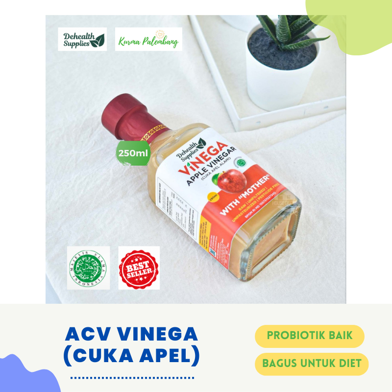 

Dehealth Supplies Apple Cider Vinegar Cuka Apel Vinega 250ml