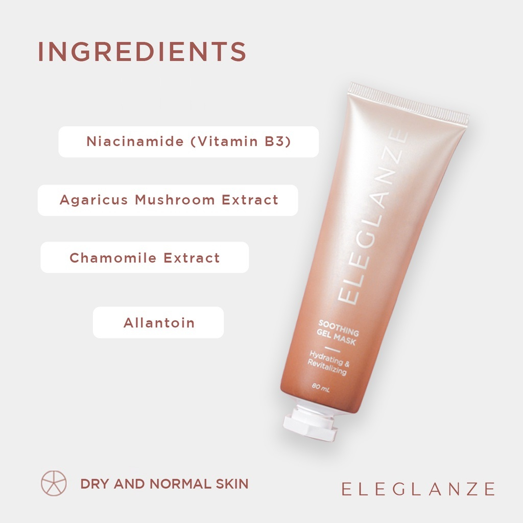 ELEGLANZE Soothing Gel Mask / Perawatan wajah BPOM