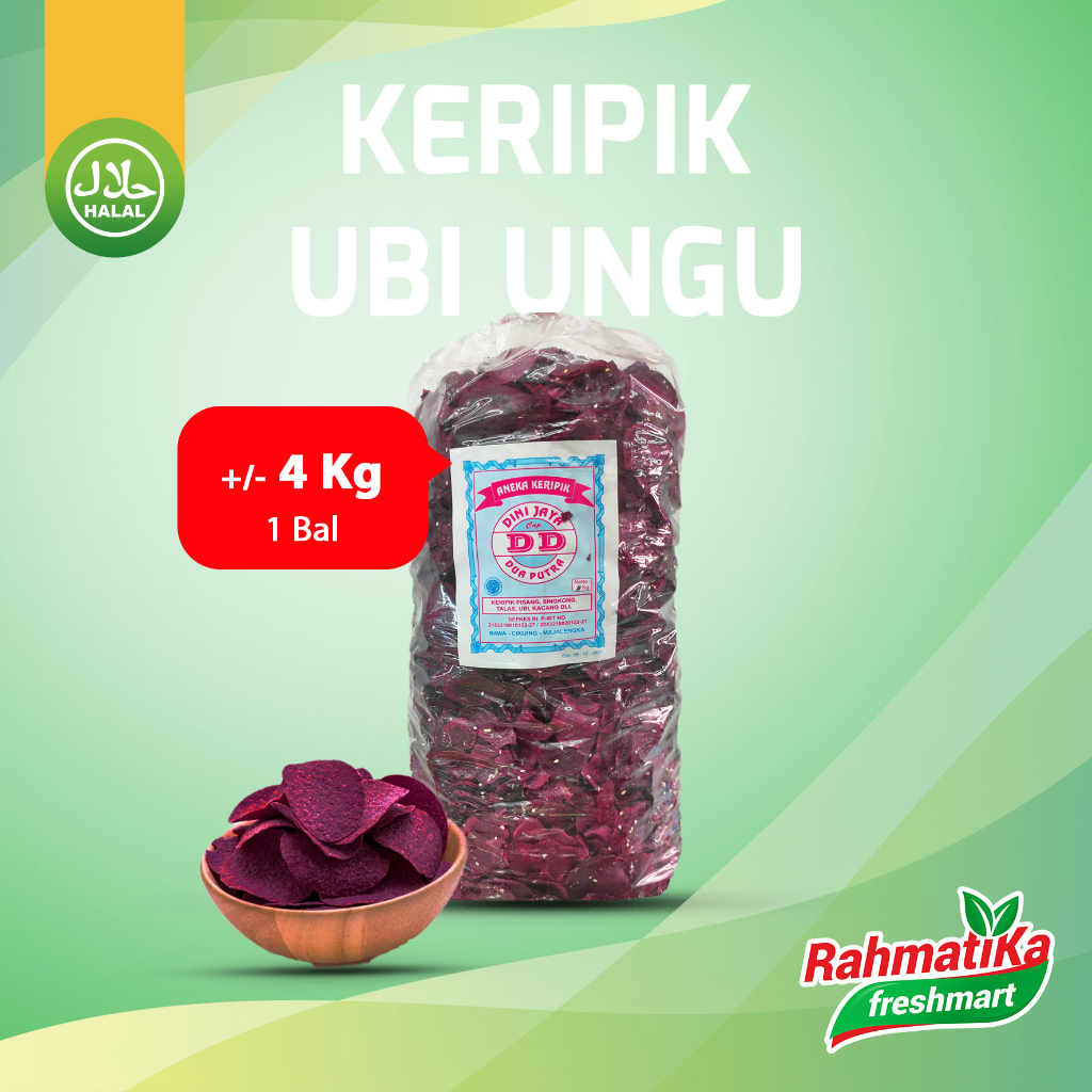 Keripik Ubi Ungu 1 Bal (4 Kg)