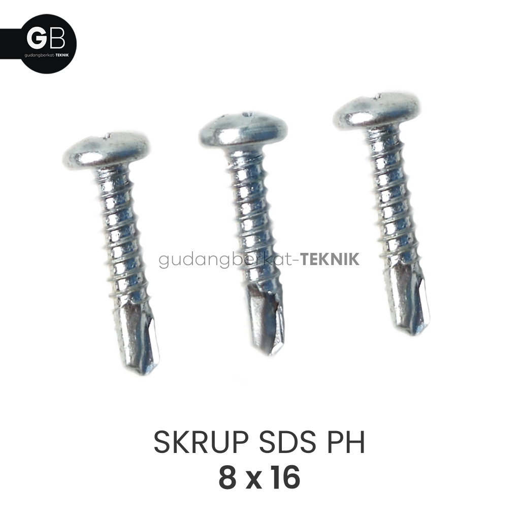 SKRUP SDS PH 8x16 / Sekrup Roofing Baja Ringan PAB 8 x 16
