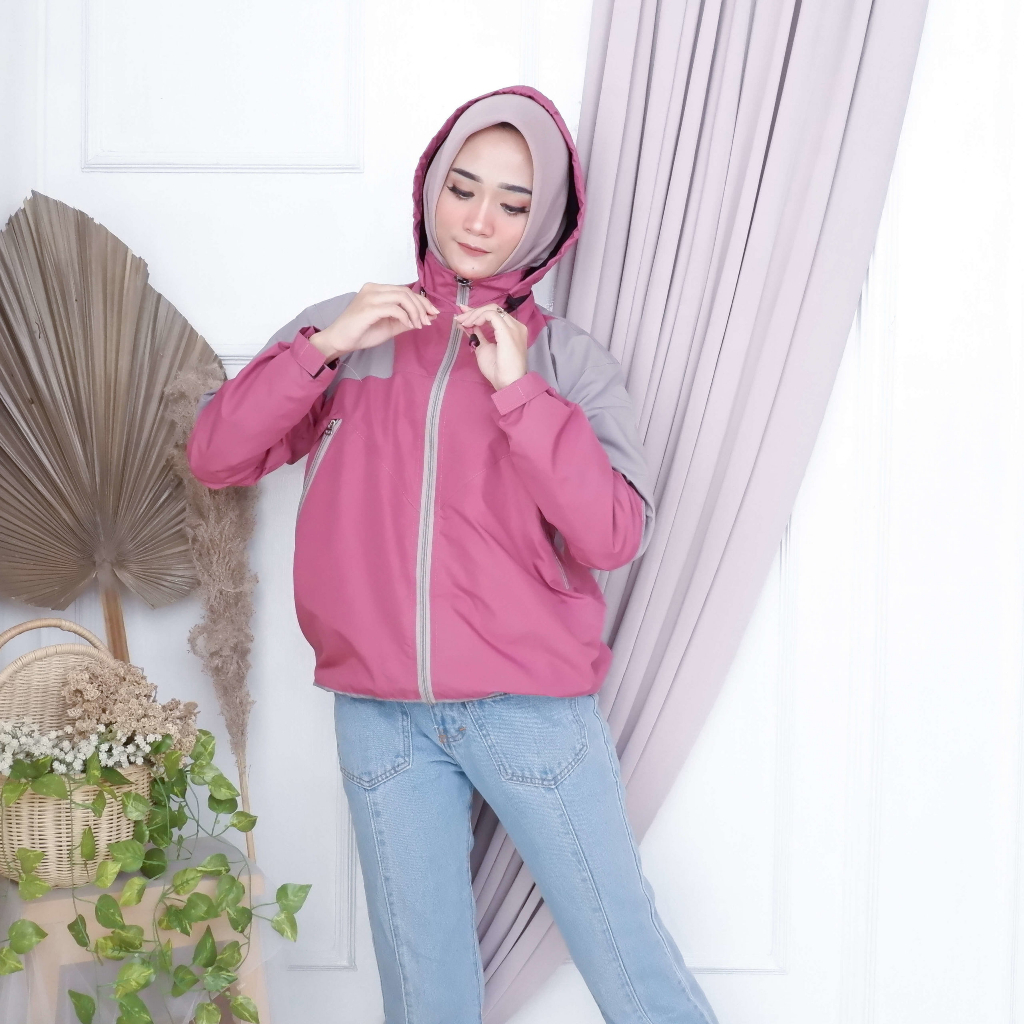 Justrue Jaket Gunung Wanita Waterproof Ping