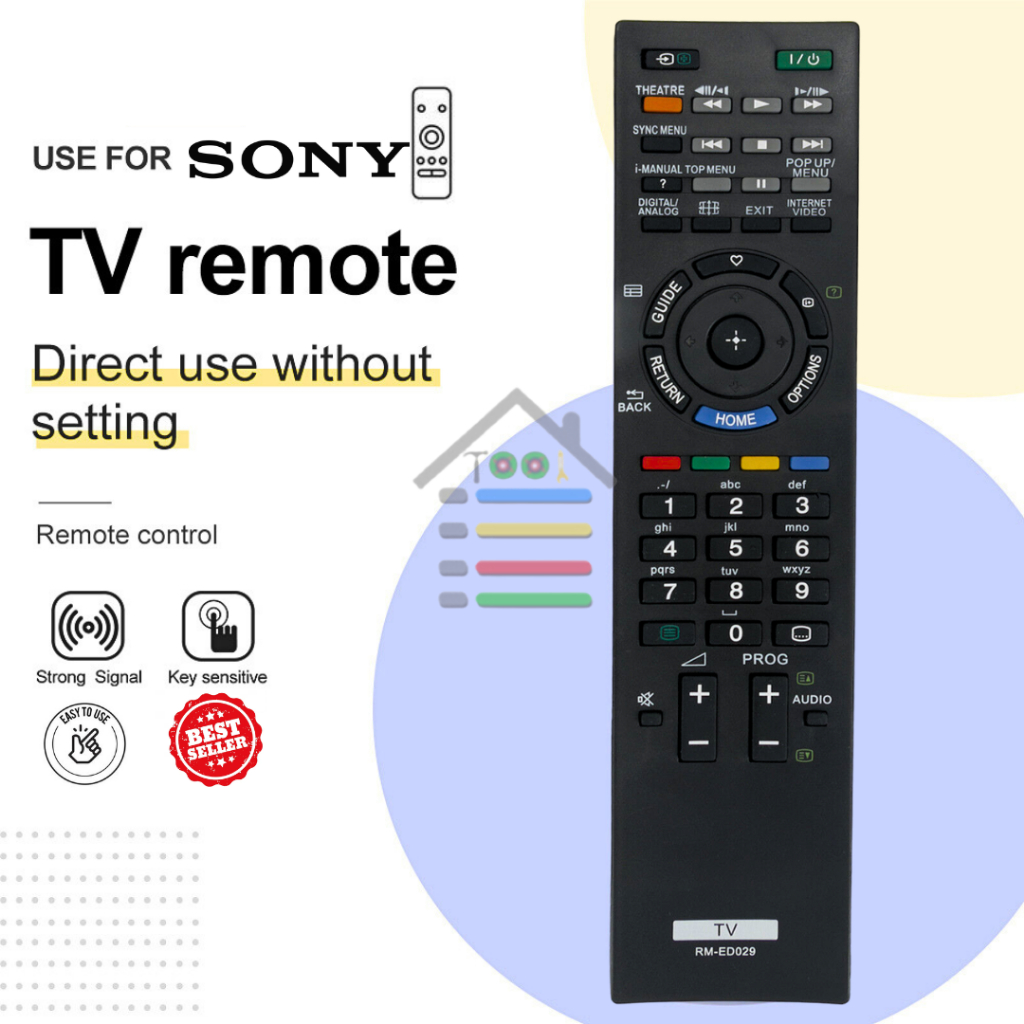 REMOTE TV LED SONY BRAVIA ED029 REMOT PENGGANTI