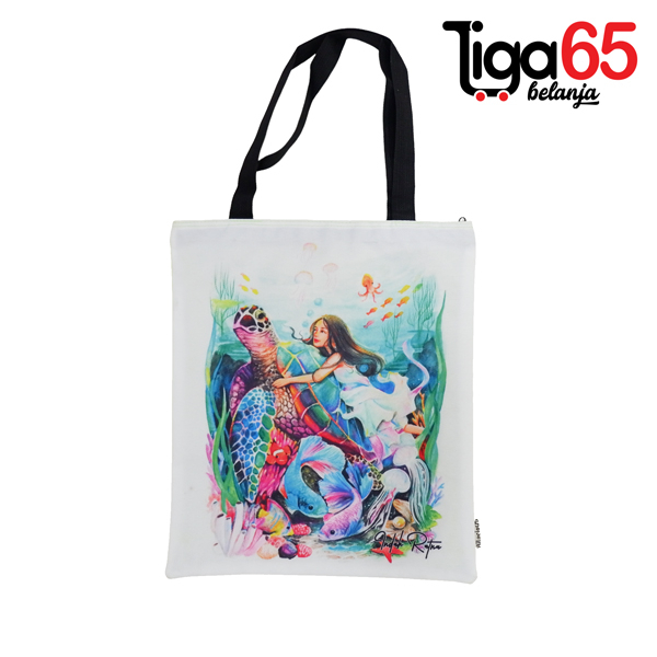 365 TOTEBAG LUKISAN HL #40774 / TOTEBAG KEKINIAN / TAS SELEMPANG SEKOLAH KULIAH