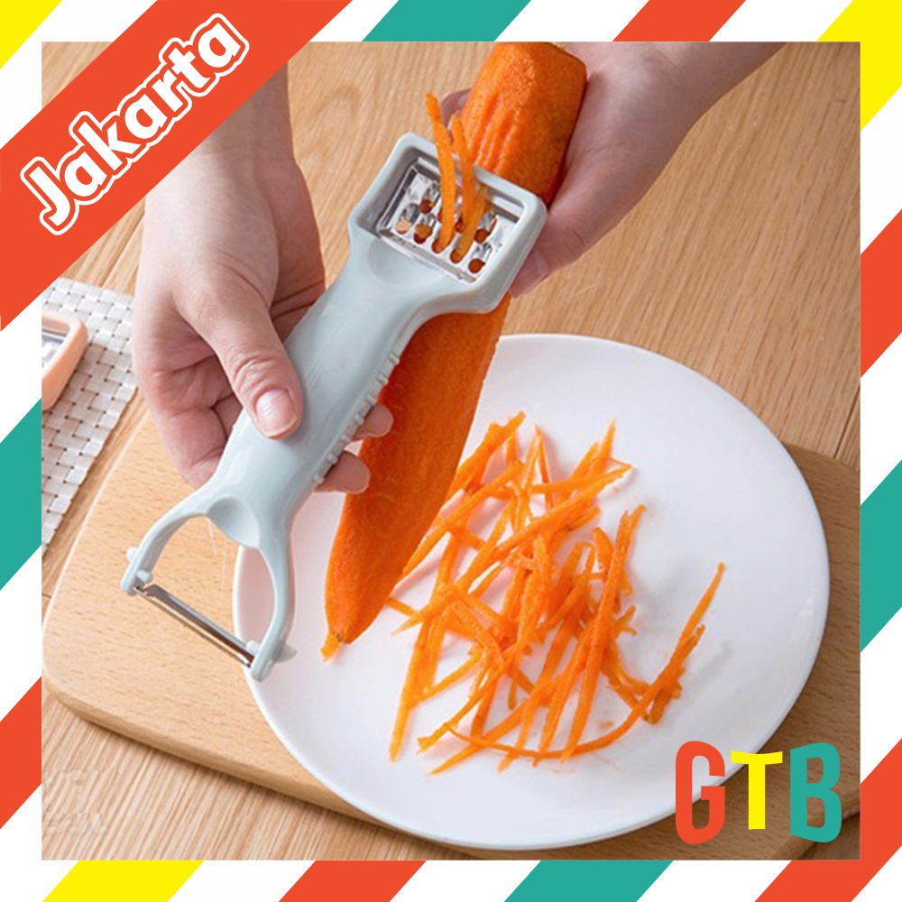 ❤️GTB❤️ ALAT PENGUPAS BUAH 2 IN 1 / PEELER SERBAGUNA / PISAU PENGUPAS KENTANG WORTEL / PEELER BUAH SLICER R874