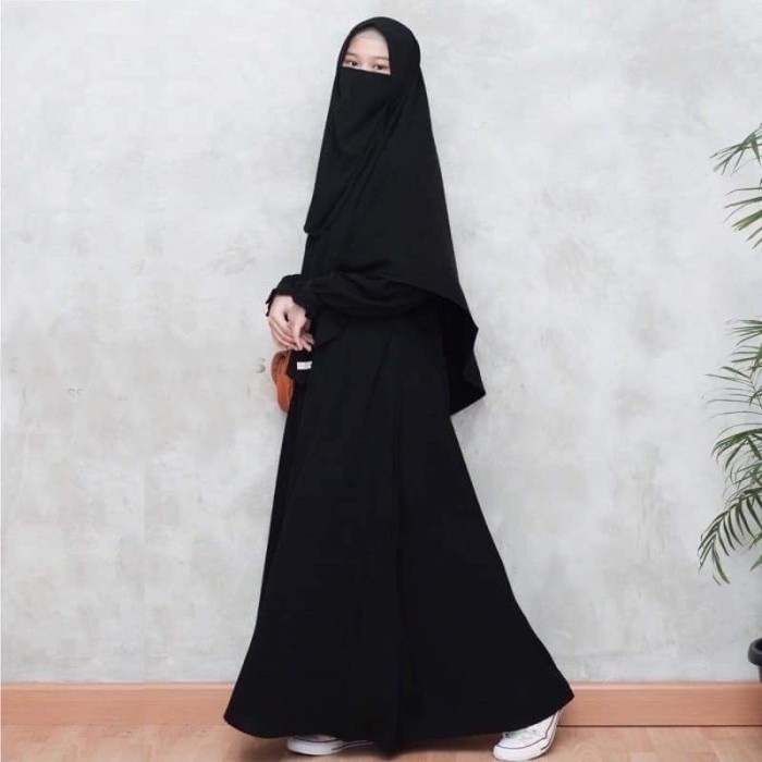 Gamis Abaya Pegie Plus Khimar dan Cadar