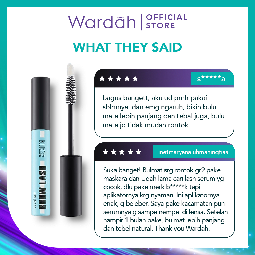 WARDAH EyeXpert Brow Lash Serum Indonesia / Serum Bulu Mata Dan Alis 10ml / 2X Lebih Panjang Tebal / Long Volumized / Natural Menutrisi Menyehatkan Memanjangkan Menebalkan Melindungi Menguatkan / Browlash Eyebrow Lashes / Cosmetic Eye Make Up / Series