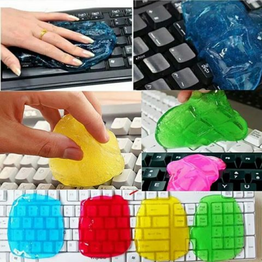 [COD] Slime Jelly Cleaner Pembersih Debu Kotoran Keyboard Gel Serbaguna - WARNA RANDOM