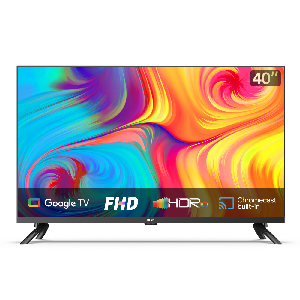 【Google TV】CHiQ 40 inch Smart TV Full HD-HDR10+DBX Dolby Audio Google Assistant  Netflix Youtube Digital TV (L40G7P Pro)