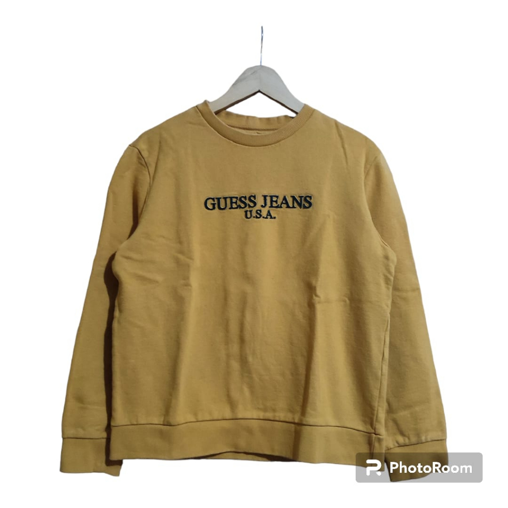 CREWNECK By GUESS USA BORDIR TOWEL SECOND BLU30