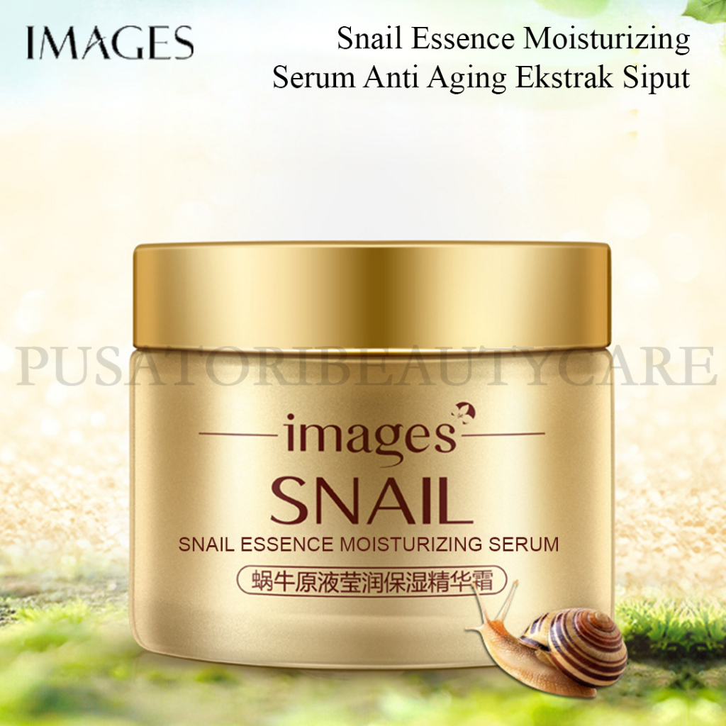 IMAGES Snail Essence Moisturizing Serum Anti Aging Ekstrak Siput