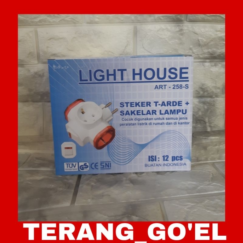 STEKER T ARDE + SAKELAR LAMPU / STEKER + SAKLAR LAMPU LIGHT HOUSE ART 258-S