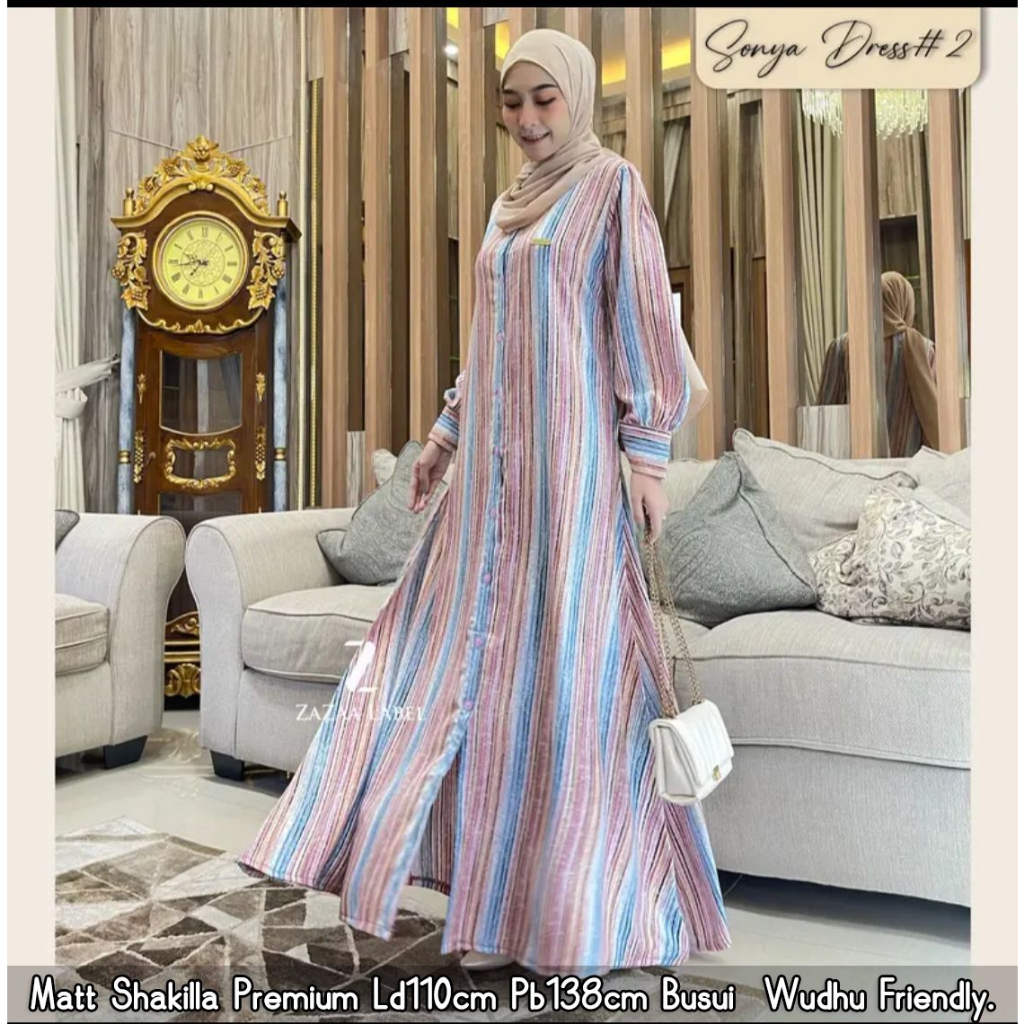 SONYA DRESS 2 MOTIF SALUR KEKINIAN