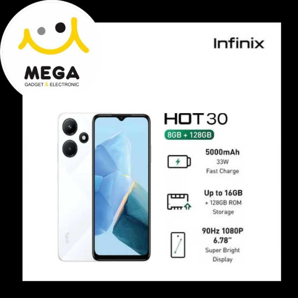 Infinix Hot 30 8GB + 128GB Garansi Resmi Infinix Indonesia