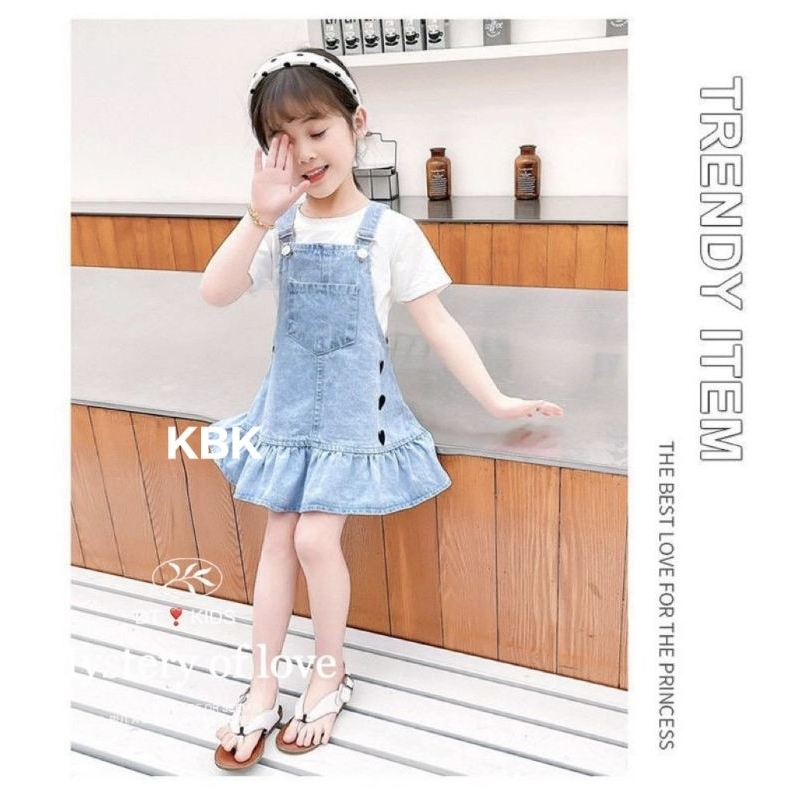 BAJU KODOK//OVERALL ROK ANAK PEREMPUAN