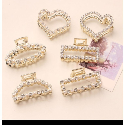JEDAI 2,5CM MUTIARA ELEGAN JEPIT RAMBUT ALLOY KOREA MUTIARA