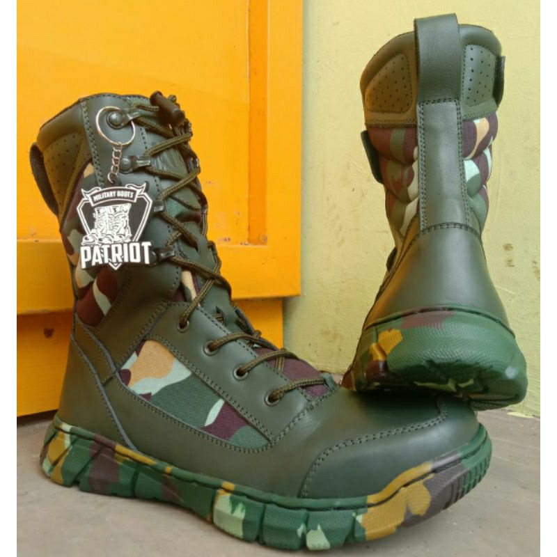 SEPATU PDL BRIMOB MODEL TERBARU MERK PATRIOT PDL LORENG BRIMOB