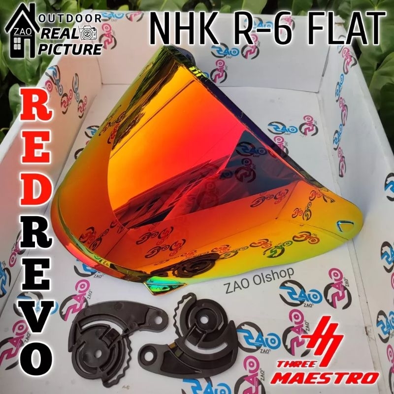 Flat visor nhk r6 nhk s1 gp pro nhk r1 max irdium red revo bonus rachet visor