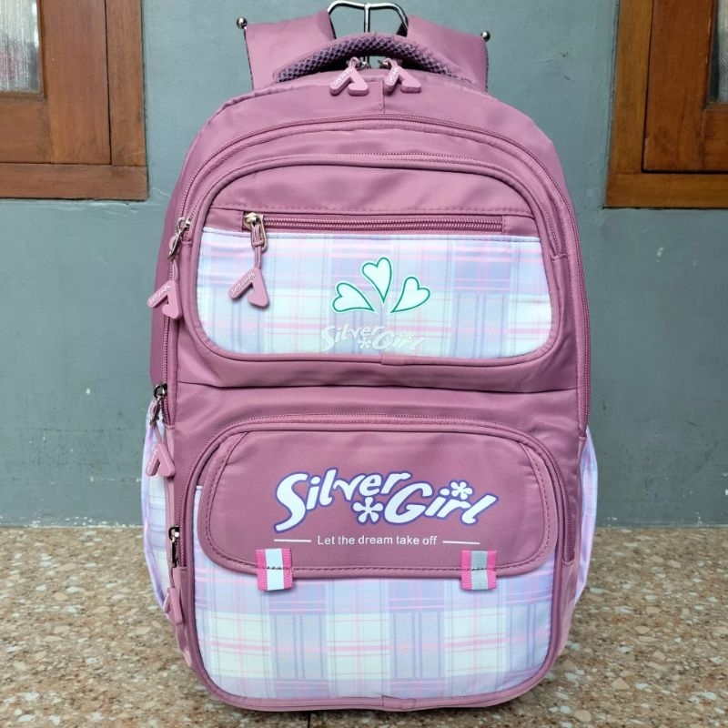 tas sekolah ransel silvergirl terbaru perempuan