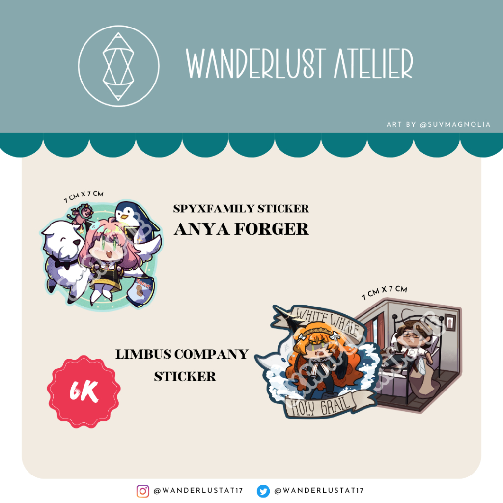 

Sticker Anya Forger dan Limbus Company | Spy x Family
