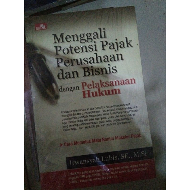 obral buku murah menggali potensi pajak perusahaan dan bisnis dalam pelaksanaan hukum