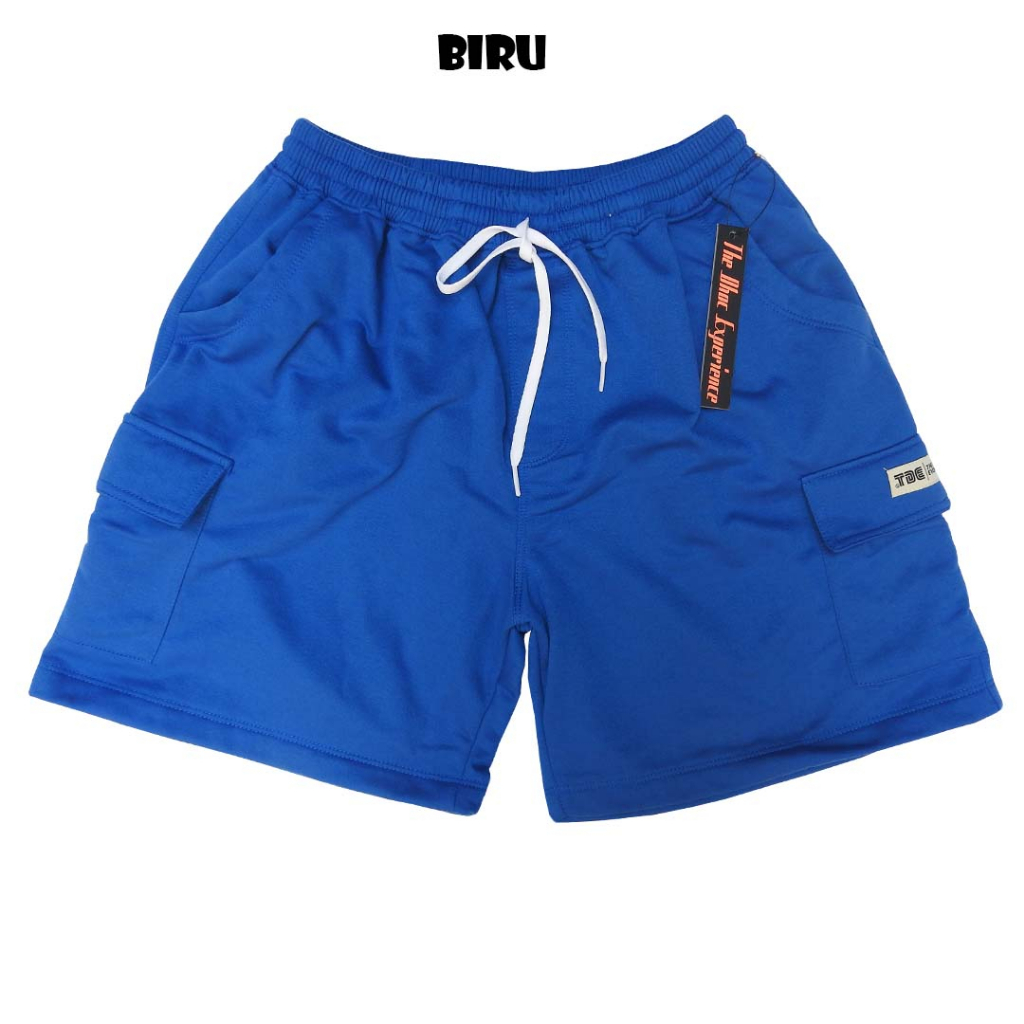 TDE/SHORT CARGO/CELANA PENDEK/UNISEX/PRIA/WANITA/CARGO/BIRU CERAH