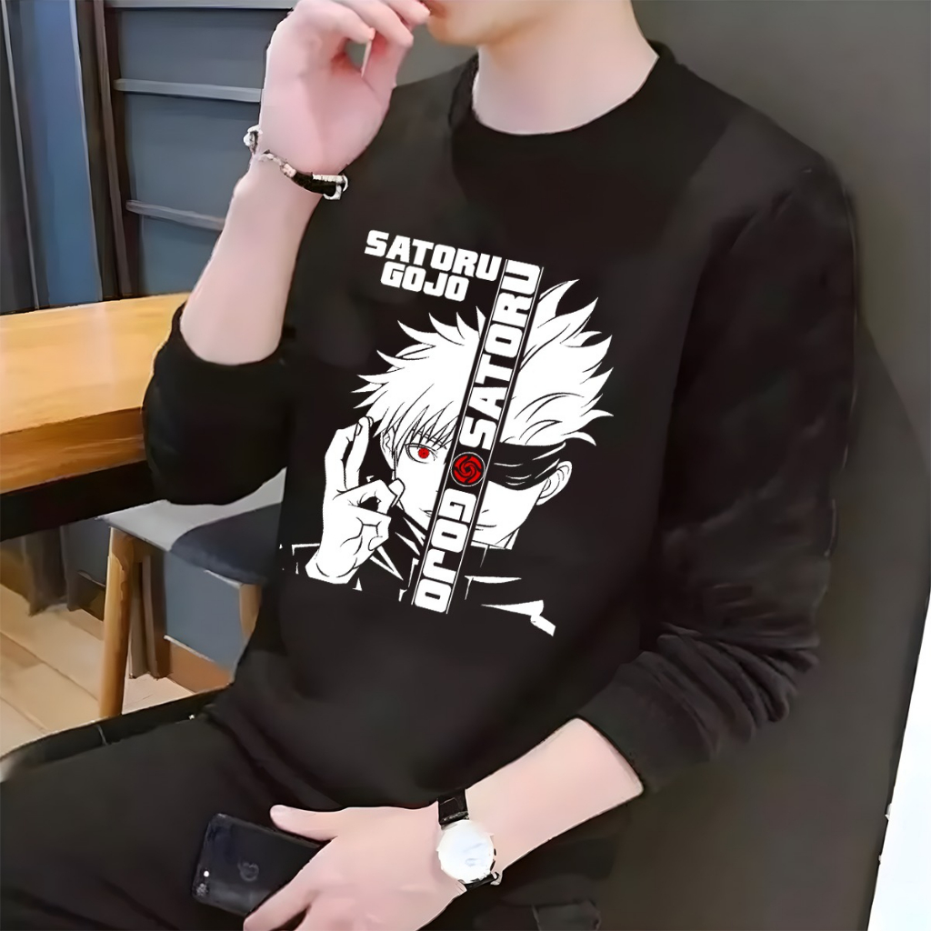 KAOS PRIA LENGAN PANJANG / KAOS COWOK MODEL TERBARU KOREA / KAOS PRIA KEREN / BAJU KAOS PRIA MODEL S