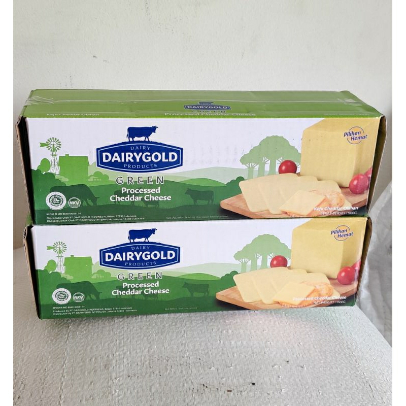 

Dairygold Green Processed Cheddar Cheese Keju Balok 2kg MURAH