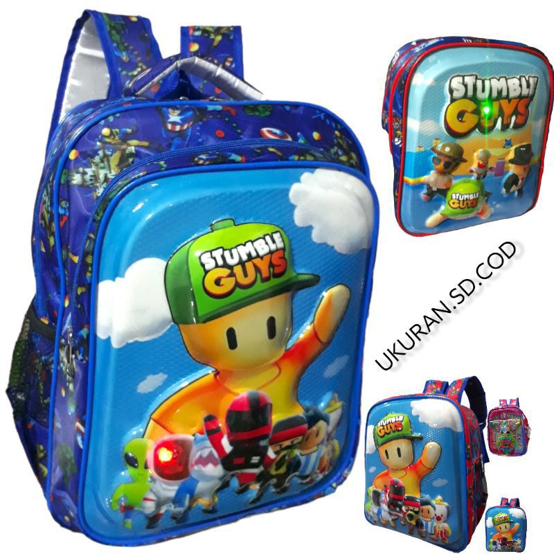 0TAS ANAK SD TK DAN PAUD TAS 3D BER LED TAS BAGUS tas murah tas anak laki laki