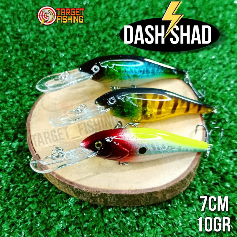 Minnow Dash Shad 7cm 10gram Lidah Panjang - Umpan Casting Muara