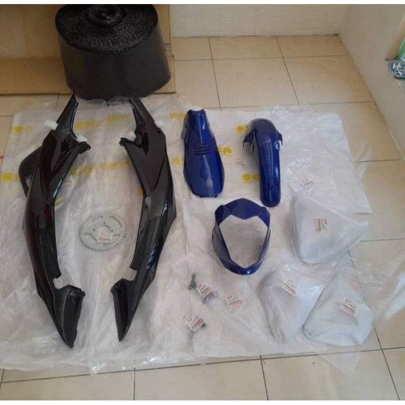 Original Body Raider150/ Satria fu Cbu Thailand 2004/2006 Biru Hitam