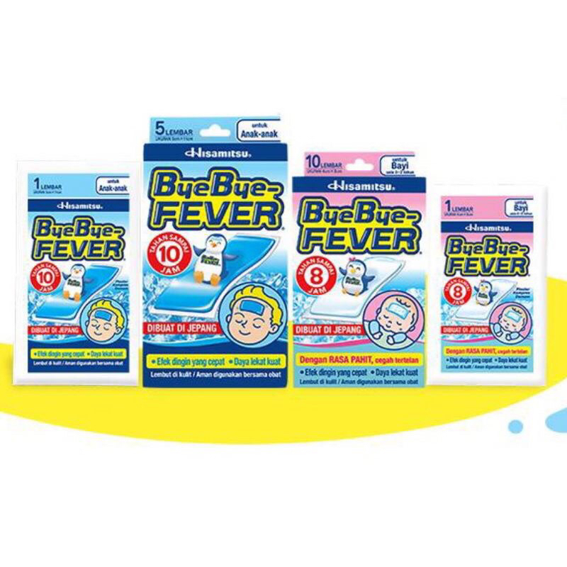 Bye Bye Fever Bayi & Anak / Kool Fever Bayi & Anak per Lembar - MURAH