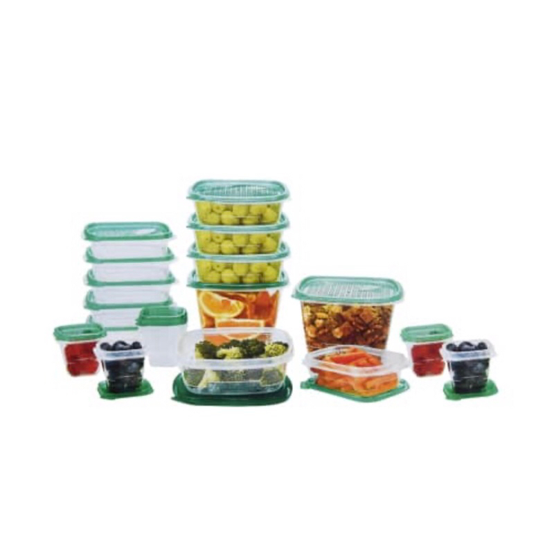 KRISHOME SET 36PCS WADAH MAKANAN/ACE FOOD STORAGE CLIP AND FRESH/ACE HARDWARE TEMPAT BEKAL MAKANAN/