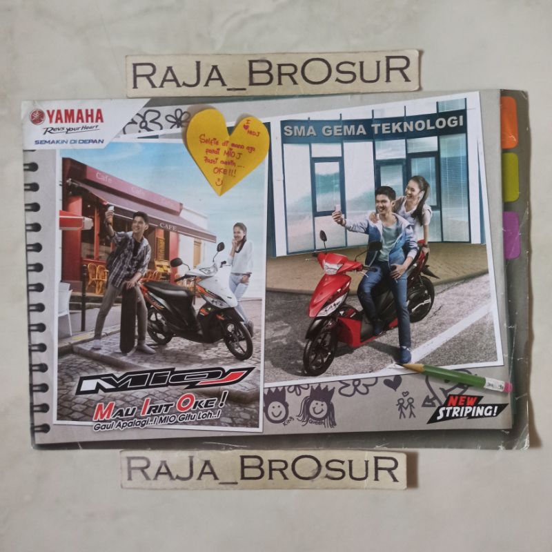 Poster brosur katalog flyer Yamaha Mio J 2014