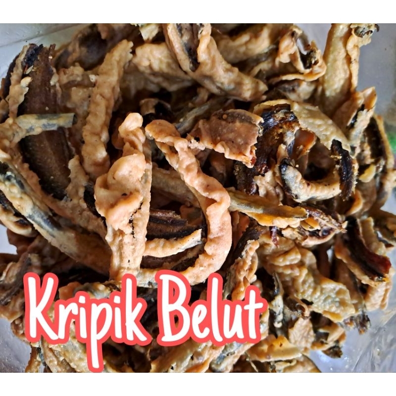 

Kripik belut rendah,gurih,crispy 100 gr