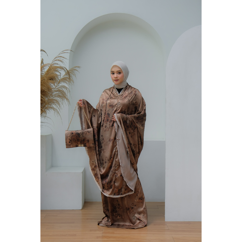 Mukena Dewasa Armani Silk Premium 2in1 Jumbo Illiana Series Alsha