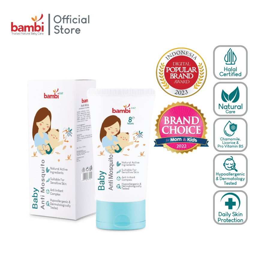 Makassar ! Anti Mosquito Nyamuk Bambi Baby 50 ml