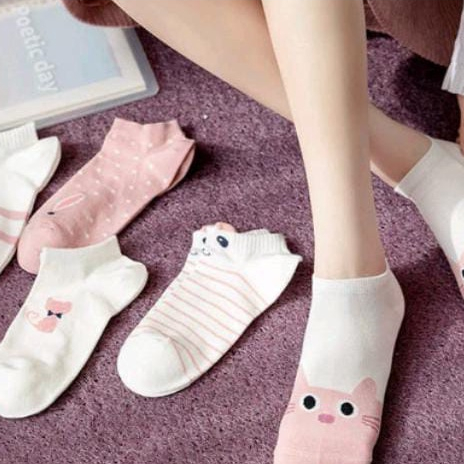 Kaos Kaki Wanita Motif Kucing Kitty Lucu K26 Kaos kaki Lucu Fashion Korea Women Import Mall Shopping