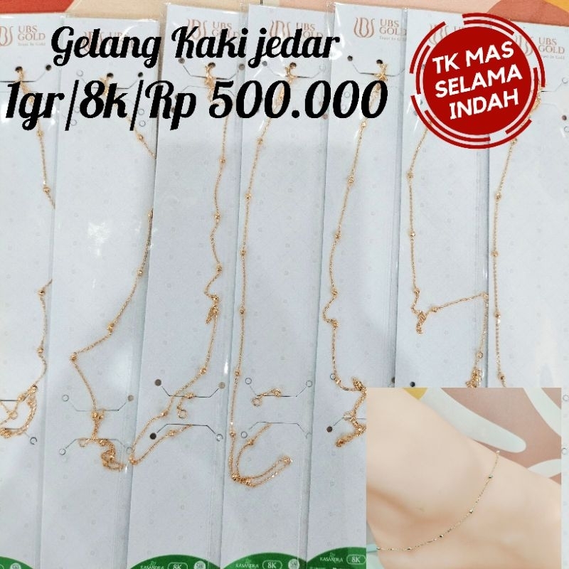 Gelang Kaki Jedar 8k/375