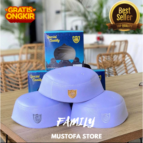 PECI/SONGKOK A1 ABDURAHMAN ORIGINAL PUTIH POLOS TEBAL IMPORT MALAYSIA PREMIUM