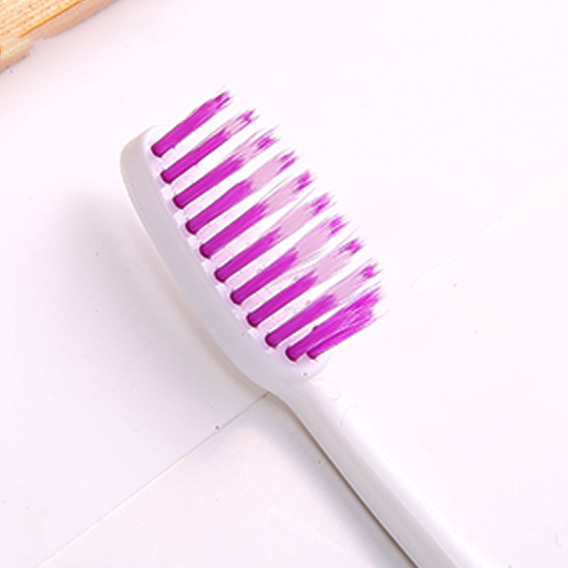 Sikat Gigi Isi 4PCS warna pastel  Dengan Bulu Halus dan Lembut Cotton Toothbrush Double Care Sensitive WHFURNITIRE