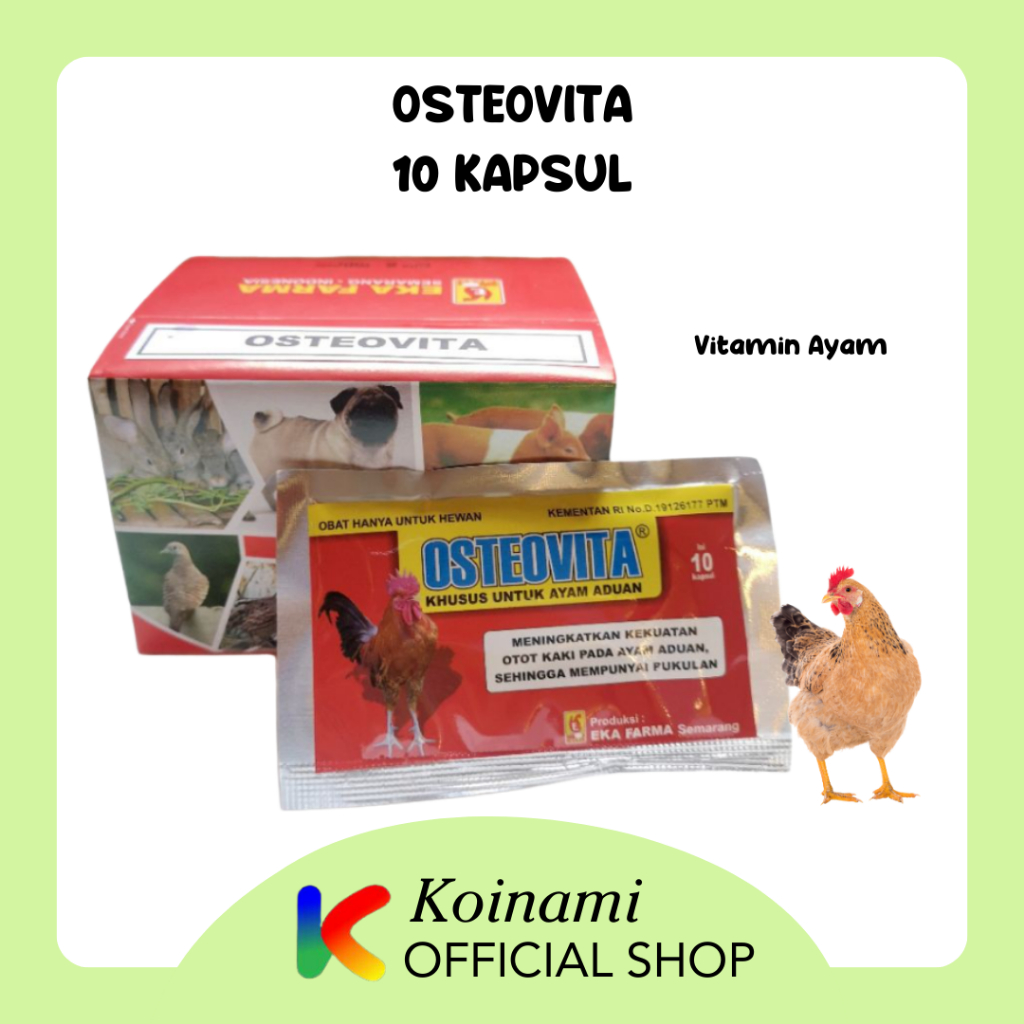 OSTEOVITA KHUSUS AYAM ADU / VITAMIN AYAM / EKA FARMA